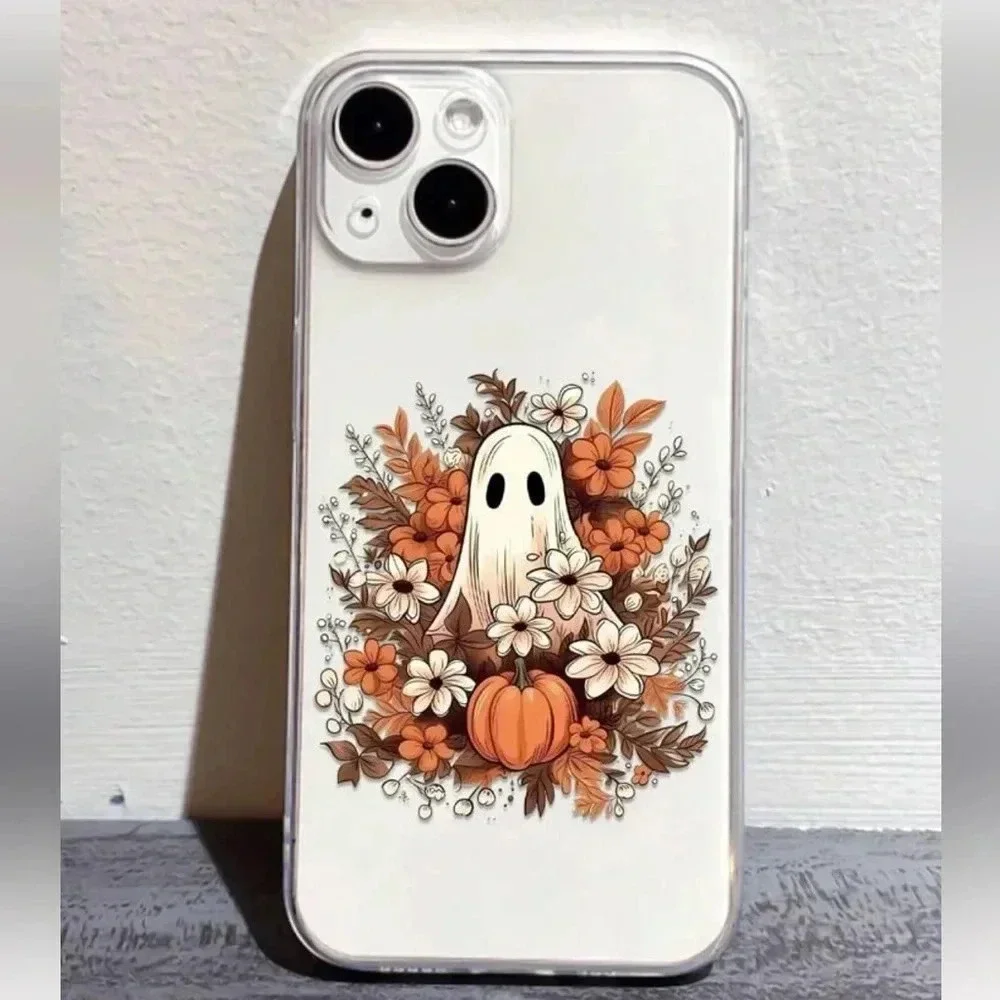 iPhone 13 Pro Max Halloween Transparent Pattern Case